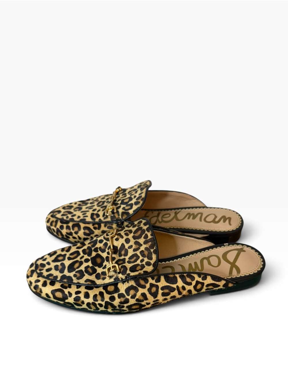 Sam Edelman Linnie Cheetah Print Calf Hair Mules